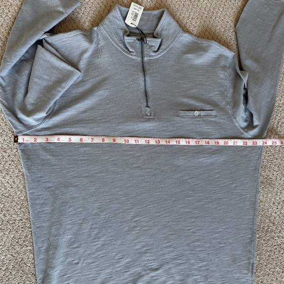 Johnnie-O Keane Quarter Zip Pullover Large gray - Picture 5 of 15